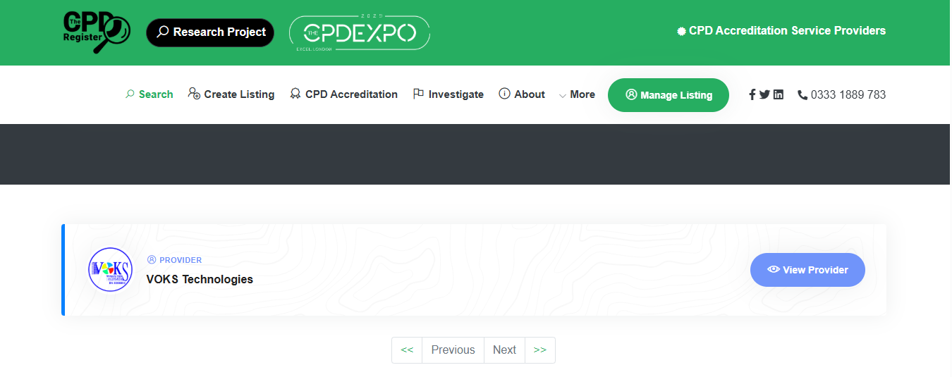 VOKS CPD Accreditation